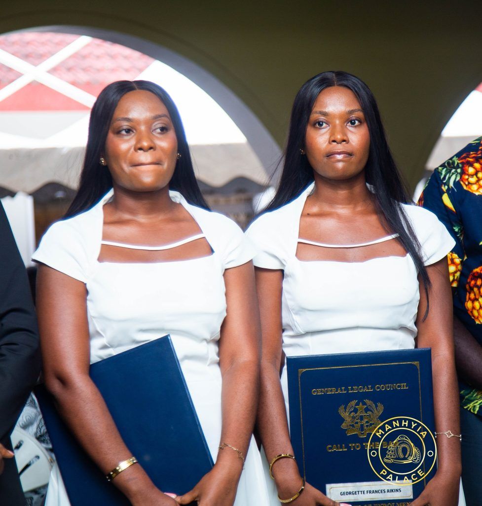 Twin Sisters Grateful as Otumfuo Funds their Legal Education
